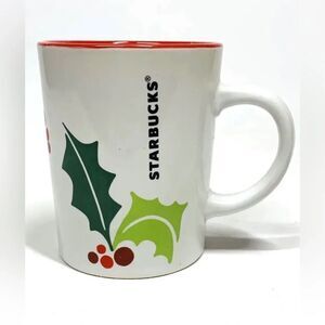 Starbucks Holiday Mistletoe 9 oz Coffee Tea Mug 2011 New
